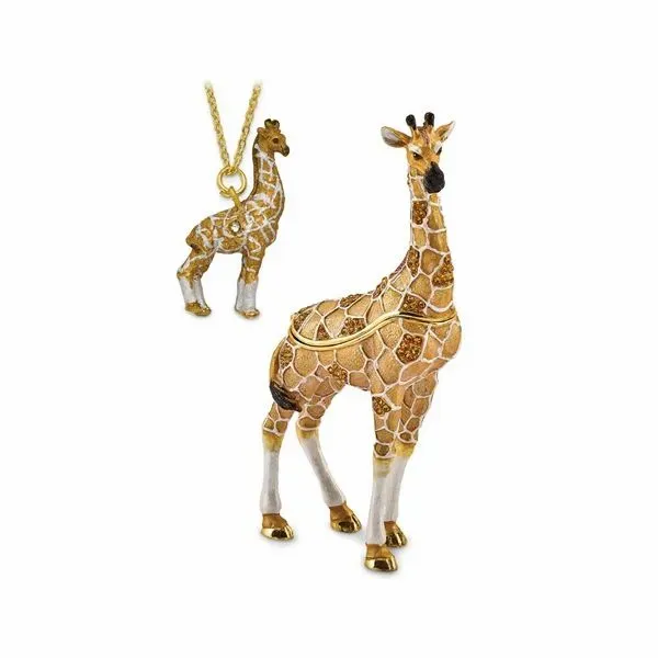 Bejeweled GUSTAV Formal Attire Giraffe Trinket Box Image 3 Franzetti Jewelers Austin, TX