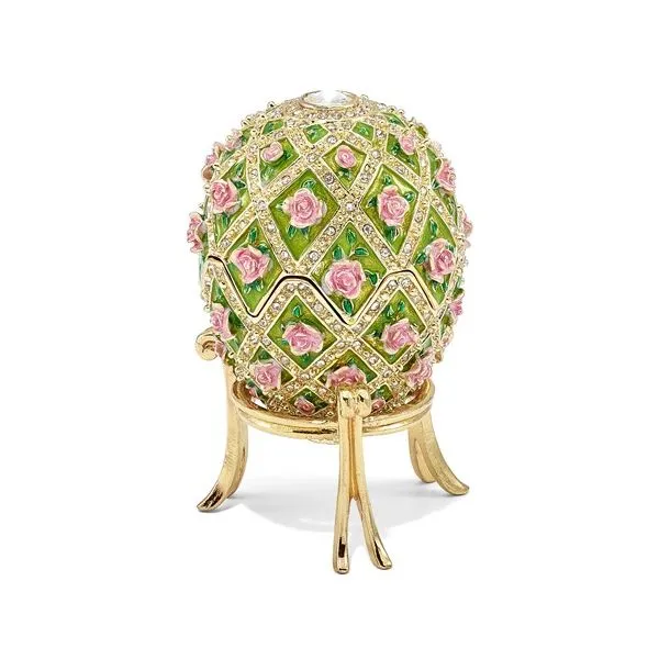 Bejeweled ROSE GARDEN Floral Musical Egg Franzetti Jewelers Austin, TX