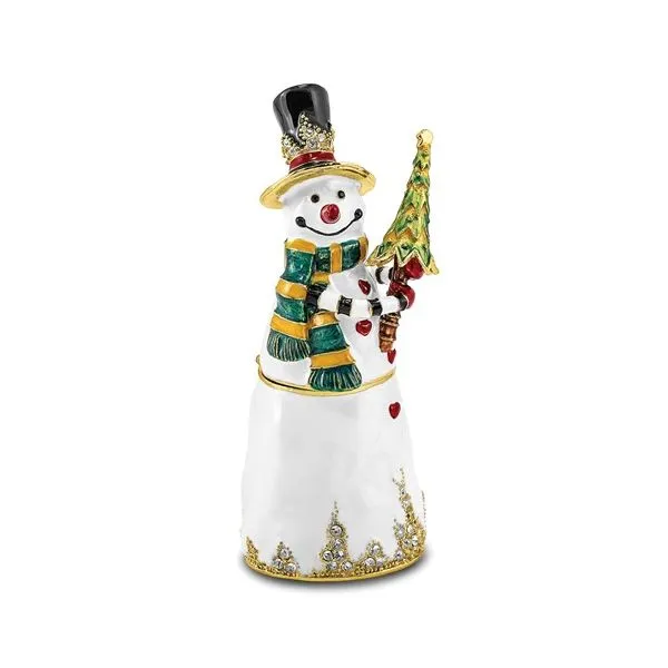 Bejeweled FRITZ Friendly Snowman Gift Box Franzetti Jewelers Austin, TX