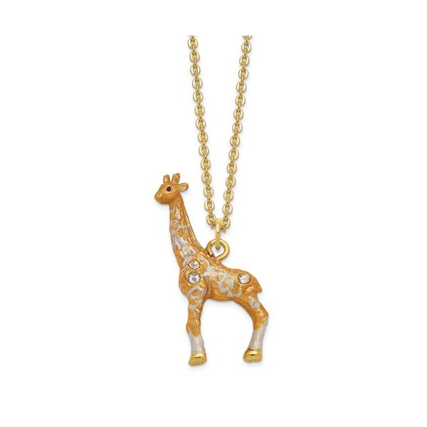 Bejeweled JASMIN & JASPER Mother & Baby Giraffes Trinket Box Image 4 Franzetti Jewelers Austin, TX