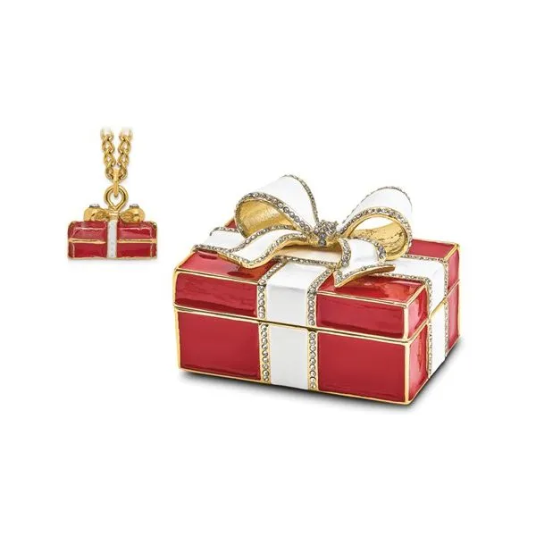 Bejeweled DESIRE Red Gift Box with Ring Pad Box Image 3 Franzetti Jewelers Austin, TX