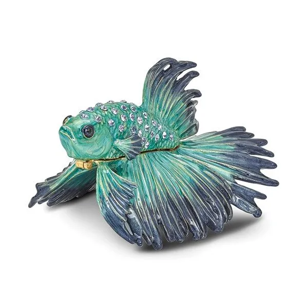 Luxury giftware Bejeweled Betta Fish Gift Box Franzetti Jewelers Austin, TX