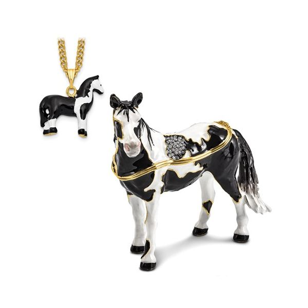 Bejeweled ALPHA Horse collectible box Image 4 Franzetti Jewelers Austin, TX