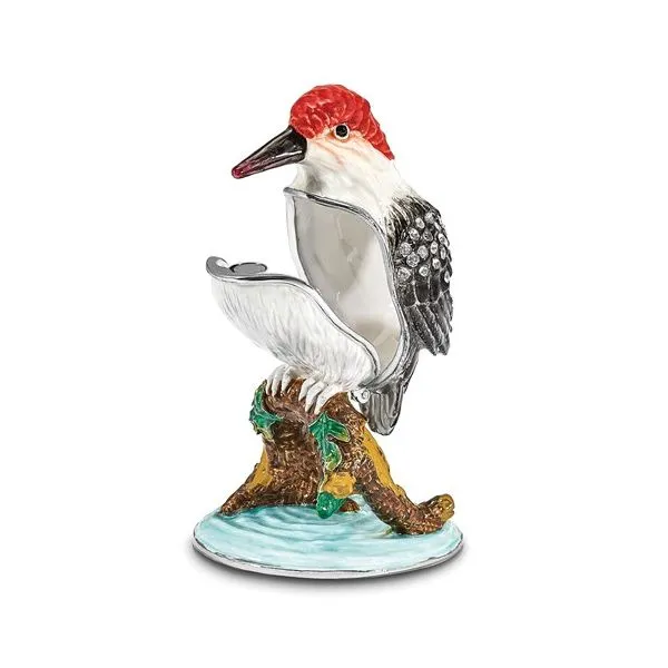 Bejeweled Woodpecker Gift Box Image 2 Franzetti Jewelers Austin, TX