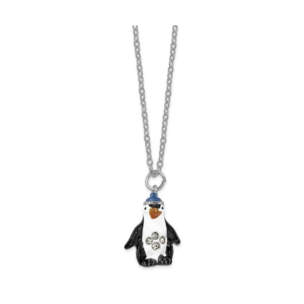 Bejeweled PENNY Penguin with Gift Box Image 3 Franzetti Jewelers Austin, TX
