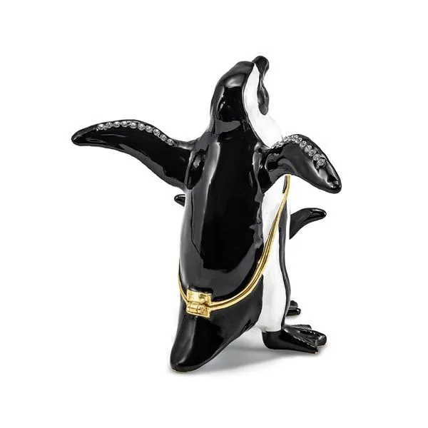 Bejeweled PATTY and POM Penguin and Baby Gift Box Image 3 Franzetti Jewelers Austin, TX