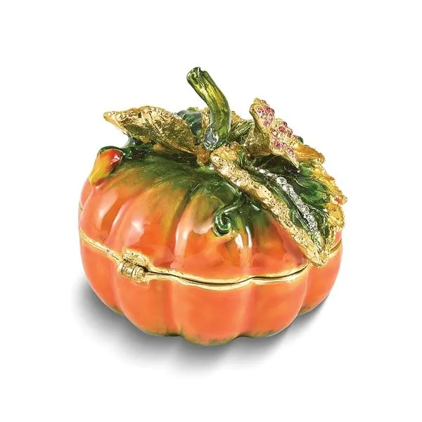 Bejeweled AUTUMN Pumpkin Gift Box Image 3 Franzetti Jewelers Austin, TX