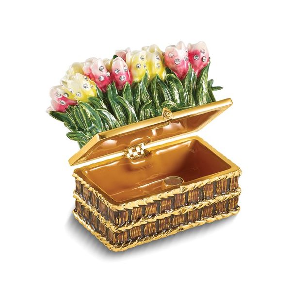 LOVELY SURPRISE Basket of Tulips Gift Box Image 3 Franzetti Jewelers Austin, TX