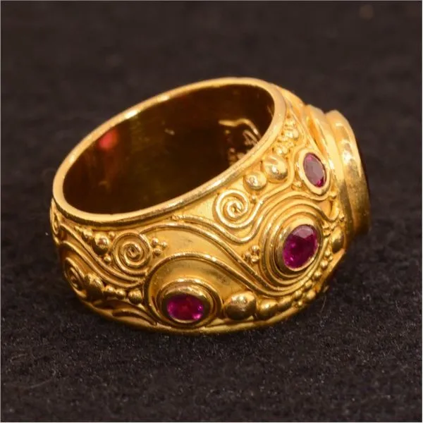 Colored Stone Ring Image 2 French Designer Jeweler Scottsdale, AZ