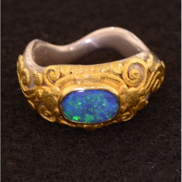 Colored Stone Ring French Designer Jeweler Scottsdale, AZ