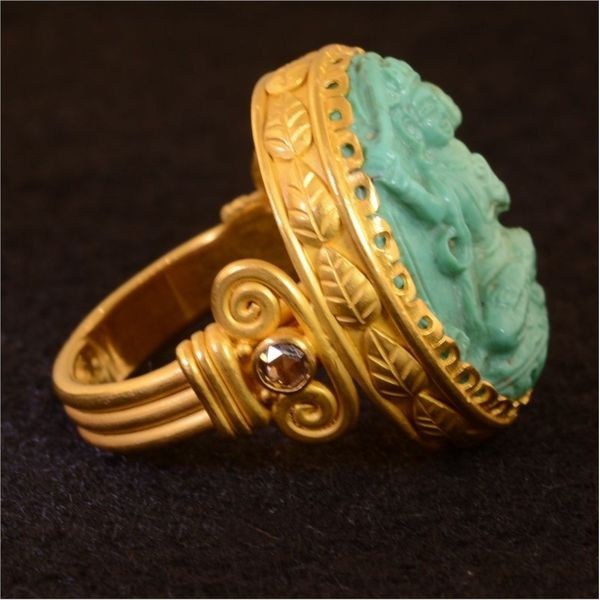 Colored Stone Ring Image 2 French Designer Jeweler Scottsdale, AZ