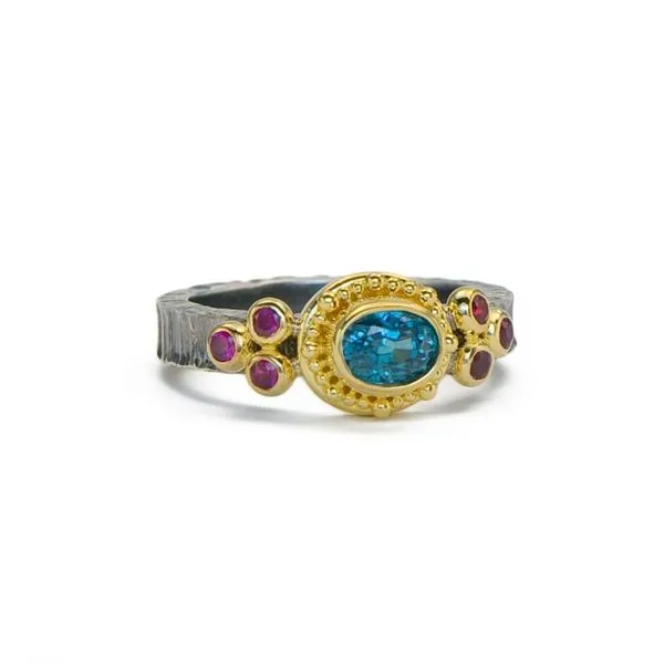 Colored Stone Ring French Designer Jeweler Scottsdale, AZ