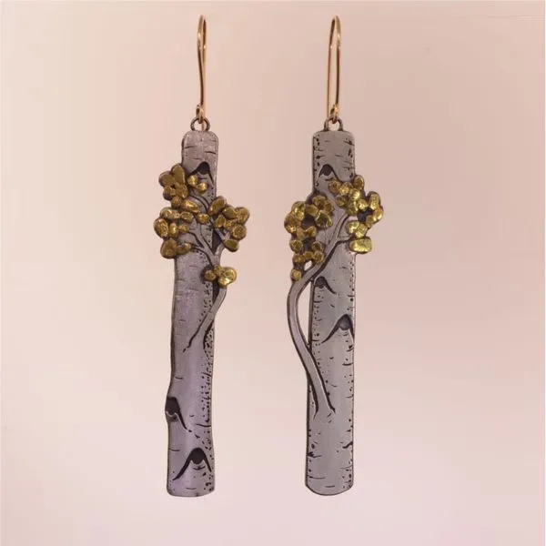 Oxi Silver and Gold Earrings French Designer Jeweler Scottsdale, AZ