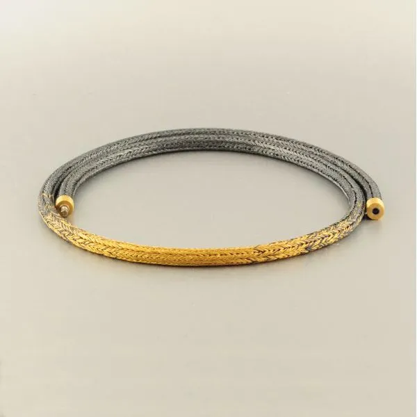 Oxi Silver and Gold Necklace French Designer Jeweler Scottsdale, AZ