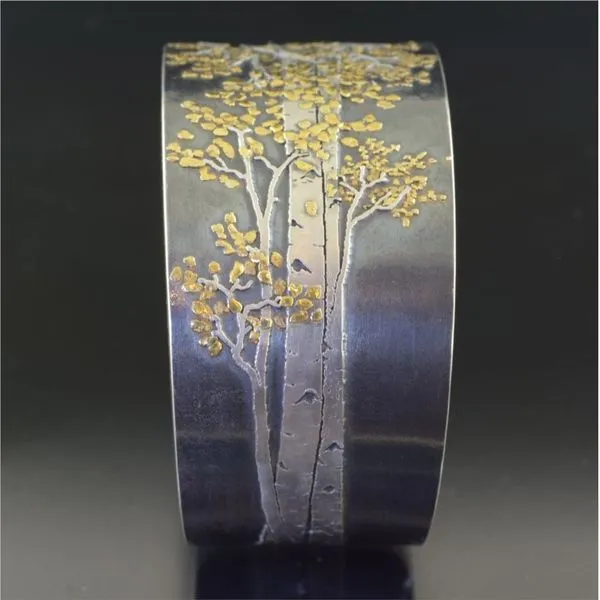 Oxi Silver and Gold Bracelet Image 4 French Designer Jeweler Scottsdale, AZ