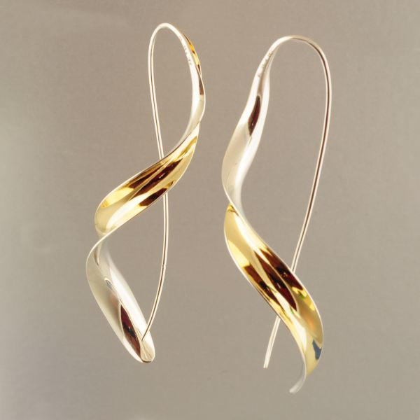 Silver and Gold Earrings Image 2 French Designer Jeweler Scottsdale, AZ