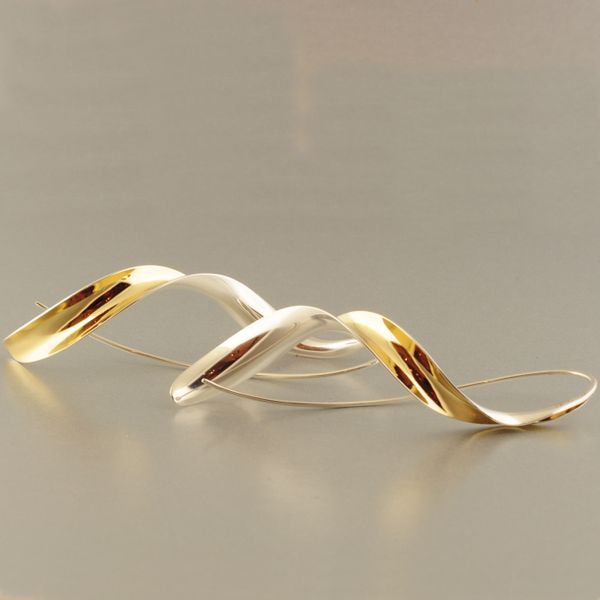 Silver and Gold Earrings Image 3 French Designer Jeweler Scottsdale, AZ