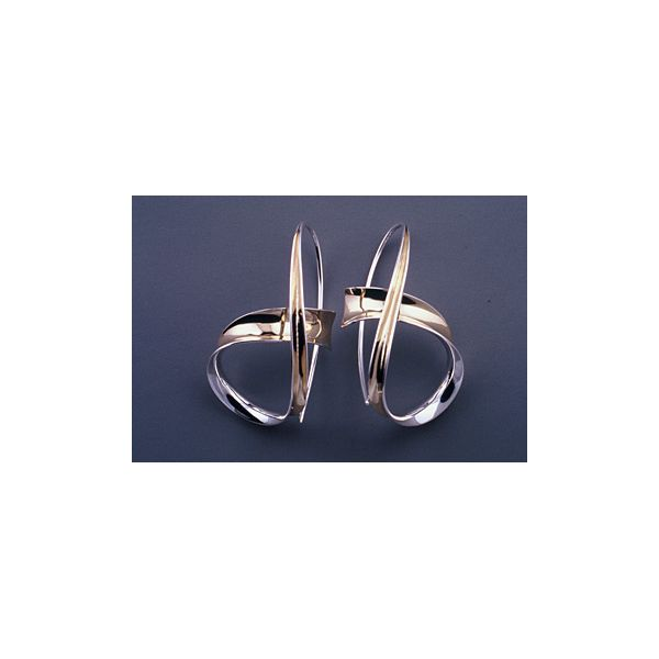 Silver and Gold Earrings French Designer Jeweler Scottsdale, AZ