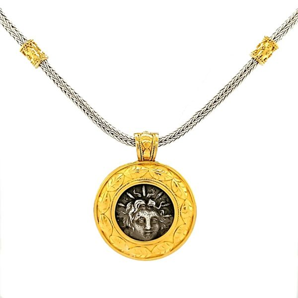 Silver and Gold Pendant French Designer Jeweler Scottsdale, AZ