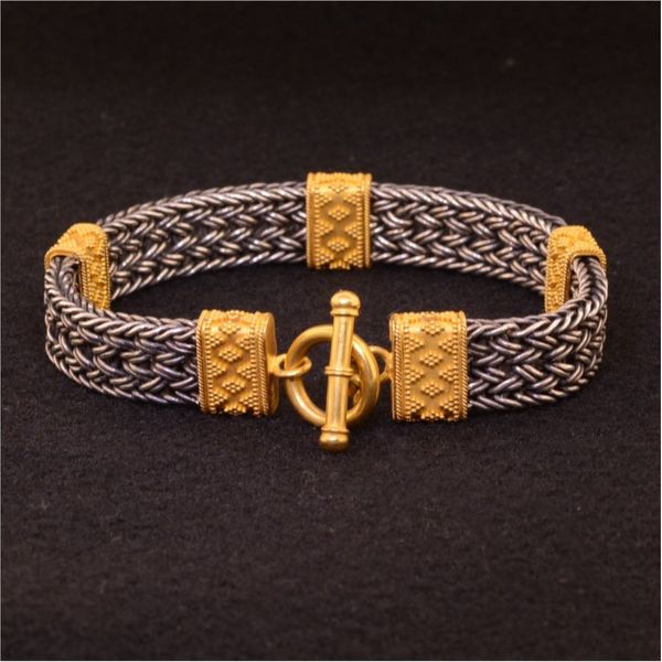 Silver and Gold Bracelet French Designer Jeweler Scottsdale, AZ