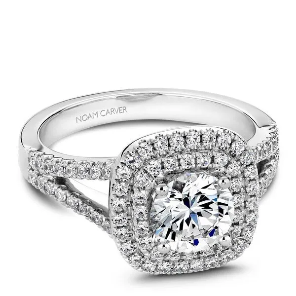 Double Halo Diamond Engagement Ring Frontenac Jewellers Kingston, ON