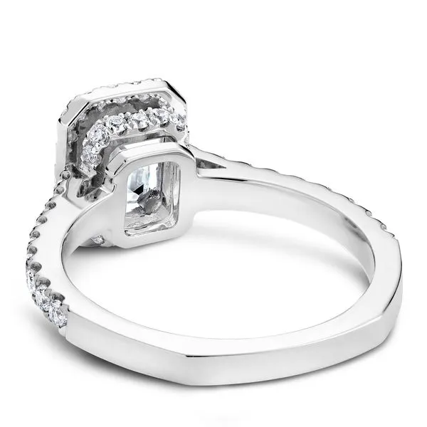 14 Karat White Gold Halo Diamond Engagment Ring Image 3 Frontenac Jewellers Kingston, ON