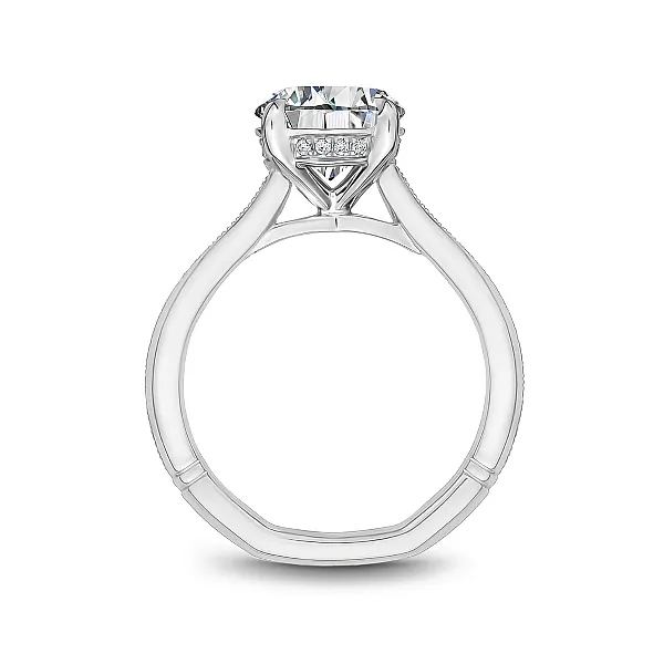Solitaire Diamond Engagement Ring (milgrain style) Image 3 Frontenac Jewellers Kingston, ON