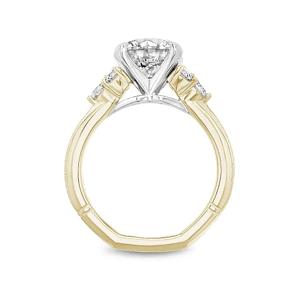 Round Diamond Engagement Ring With Accent Stones Image 2 Frontenac Jewellers Kingston, ON