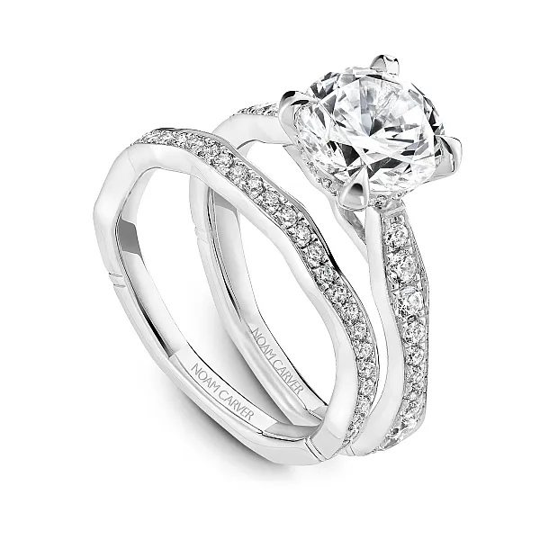 Pave Solitaire Diamond Engagement Ring Image 4 Frontenac Jewellers Kingston, ON