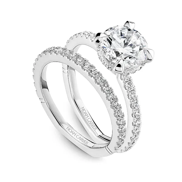 Hidden Halo Round Diamond Engagement Ring Image 3 Frontenac Jewellers Kingston, ON