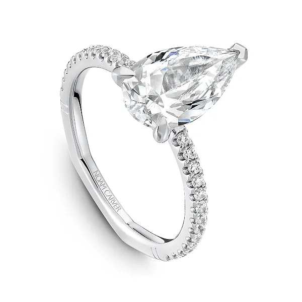 White Gold Semi Eternity Diamond Engagement Ring Frontenac Jewellers Kingston, ON