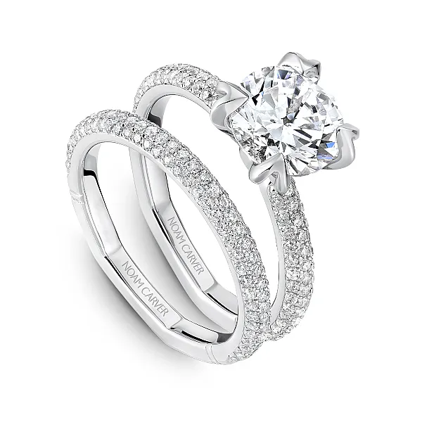 Pave Diamond Engagement Ring Image 3 Frontenac Jewellers Kingston, ON