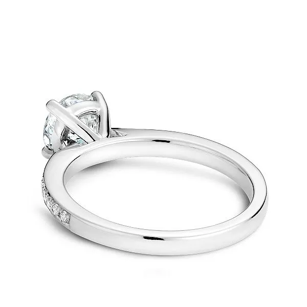 Pave Solitaire Diamond Engagement Ring Image 2 Frontenac Jewellers Kingston, ON