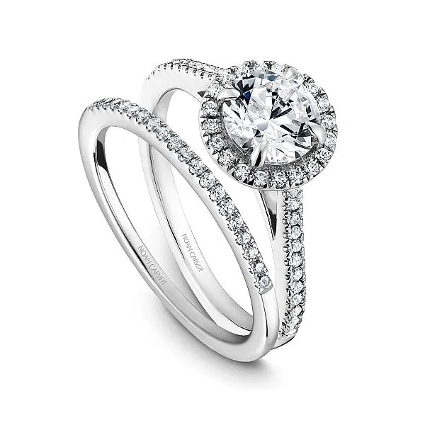 Halo Round diamond Engagement Ring Image 4 Frontenac Jewellers Kingston, ON