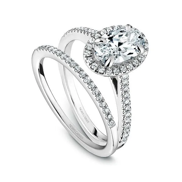White Gold Oval Diamond Engagement Ring Image 4 Frontenac Jewellers Kingston, ON