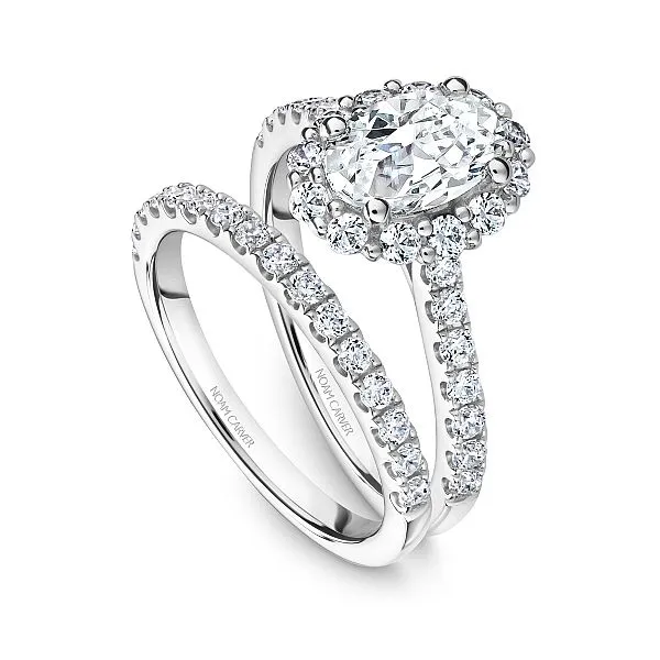 Oval Halo Diamond Engagement Ring Image 4 Frontenac Jewellers Kingston, ON