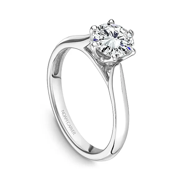 White Gold Six Prong Diamond Engagement Ring Frontenac Jewellers Kingston, ON