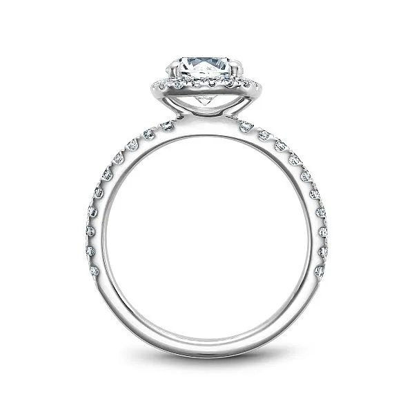 Square Halo Diamond Engagement Ring Image 2 Frontenac Jewellers Kingston, ON