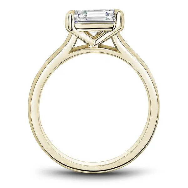 Yellow Gold East West Diamond Engagement Ring Image 3 Frontenac Jewellers Kingston, ON