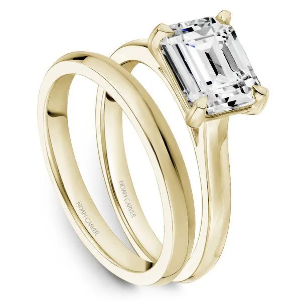 Yellow Gold East West Diamond Engagement Ring Image 4 Frontenac Jewellers Kingston, ON