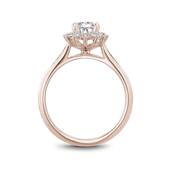 Oval Diamond Engagement Ring With Accent Stones Image 2 Frontenac Jewellers Kingston, ON
