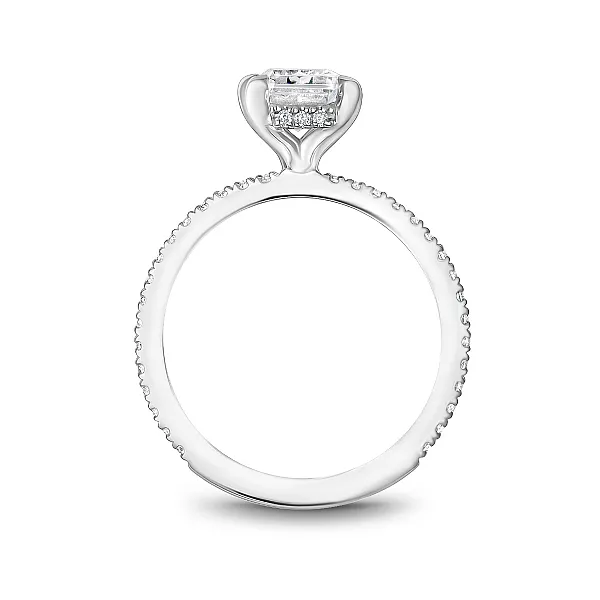 Emerald Cut Diamond Engagement Ring Image 2 Frontenac Jewellers Kingston, ON