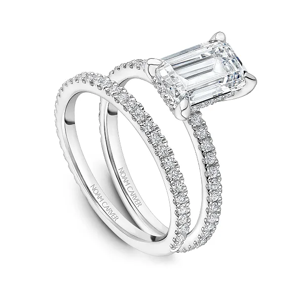 Emerald Cut Diamond Engagement Ring Image 4 Frontenac Jewellers Kingston, ON