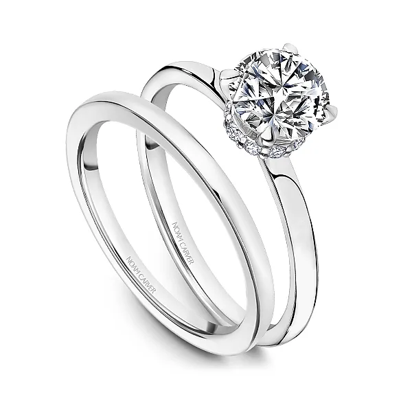 Hidden Halo Solitaire Diamond Engagement Ring Image 4 Frontenac Jewellers Kingston, ON