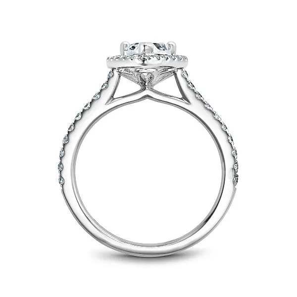 Pear Cut Halo Diamond Engagement Ring Image 2 Frontenac Jewellers Kingston, ON