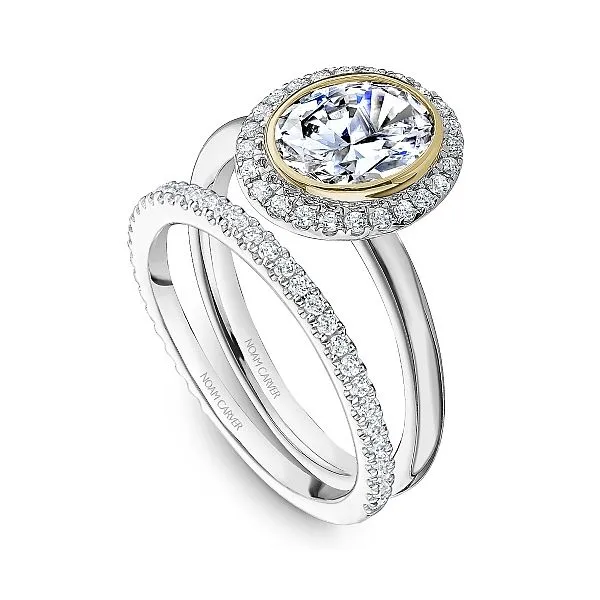Oval Diamond Bezel Set Engagement Ring Image 4 Frontenac Jewellers Kingston, ON