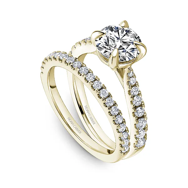 Pave Solitaire Diamond Engagement Ring Image 4 Frontenac Jewellers Kingston, ON