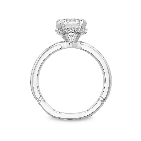 Hidden Halo Solitaire Diamond Engagement Ring Image 2 Frontenac Jewellers Kingston, ON