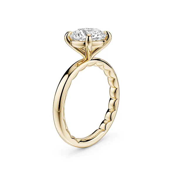 14K Yellow Gold Diamond Engagement Ring Image 2 Frontenac Jewellers Kingston, ON