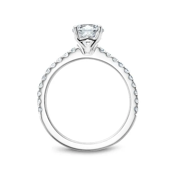 Pave Round Diamond Engagement Ring Image 2 Frontenac Jewellers Kingston, ON